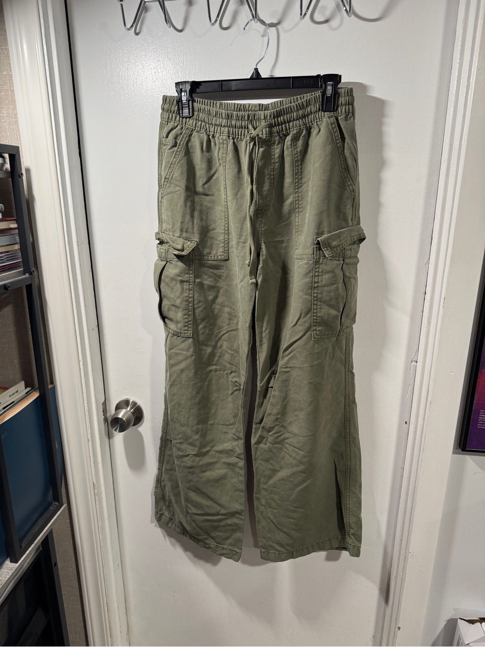 aerie Olive Drawstring Waist Cargo Pants - Picture 5 of 5